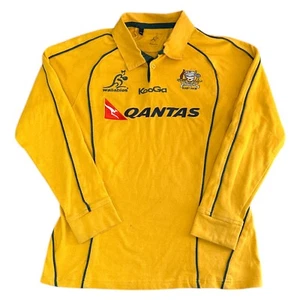 Camisa Polo Kooga Amarilla Australia Rugby Sudadera Qantas Jumper Para Hombres Mediana - Imagen 1 de 9
