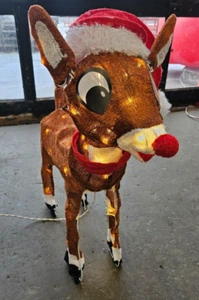 Product Works 24 Zoll Rudolph 3-D LED beleuchtet Garten Kunst Weihnachtsdekoration - Bild 1 von 1