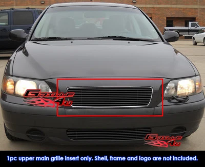 Se adapta a Volvo S60 2001-2004 negro principal superior negro parrilla de tocho inserto Foto 1 de 2