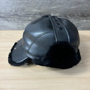 Vintage Warmwear Hat Mens Medium Trooper Black Hunting Du Pont Dacron 60s - Picture 1 of 14