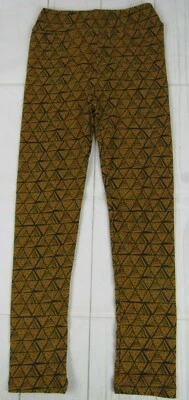 LuLaRoe Kids Leggings Tan & Blue Size L/XL NWT - Image 1 of 3