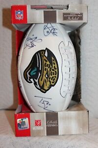 2008 Jacksonville Jaguars Autographed NFL Football Hand Autographed by 6 Players
