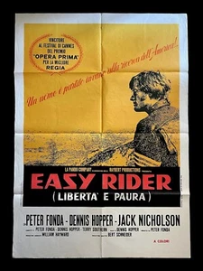 CINEMA manifesto POSTER EASY RIDER Nicholson, Fonda, HOPPER - Picture 1 of 1