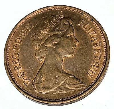 # C4667 MONEDA GRAN BRETAÑA, 2 PENIQUES NUEVOS 1981 Foto 1 de 2