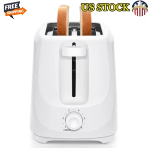 2 Slice Toaster 6 Shade Settings Auto Centering Guides Removable Crumb Tray New - Picture 1 of 8