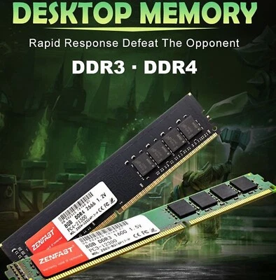 DDR3/DDR4 Desktop Memory Dimm RAM 3200/2666/2400/2133 MHZ DDR4-1600/1333MHz DDR3 - Image 1 of 4