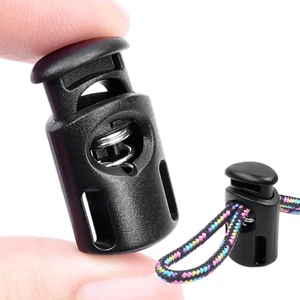 10PCS Plastic Spring Cord Locks for Drawstring, Paracord Toggle Stopper Clasp El - Picture 1 of 12
