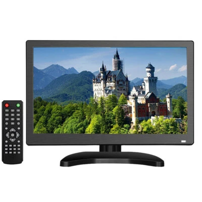 Portable 11.6'' Mini TV IPS Screen CCTV Monitor AV/VGA/HDMI/BNC USB Media Player - Image 1 of 4