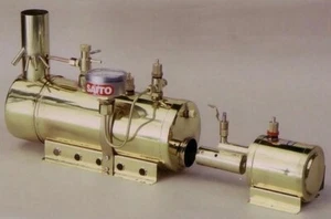 SAITO Works Boiler Burner B3 FOR STEAM ENGINE Model Japan Gold Color Steamship - Bild 1 von 3