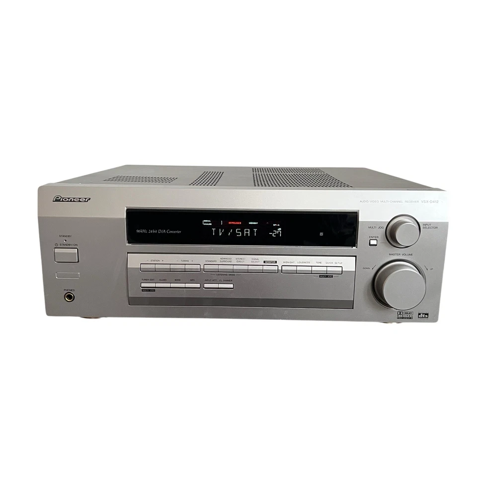 Pioneer VSX-D412 Receiver HiFi Stereo Home Theatre 5.1 Channel Audio No Remote - Image 1 of 4