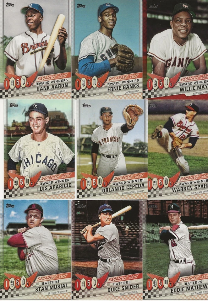 2020 TOPPS BASEBALL SERIES 1 DECADES BEST INSERT FREE SHIPPING - PICK YOUR CARD - Image 1 of 1