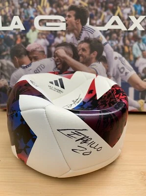 Los Angeles LA Galaxy Edwin Cerrillo Signed MLS Adidas Soccer Ball w/  Team COA - Image 1 of 4
