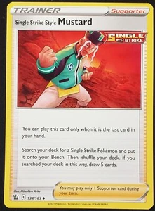 Single Strike Style Mustard Pokémon TCG Battle Styles 134/163 Uncommon NM - Picture 1 of 2