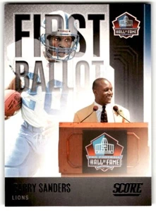 2022 Score First Ballot Barry Sanders #FB-BS Detroit Lions - Picture 1 of 2