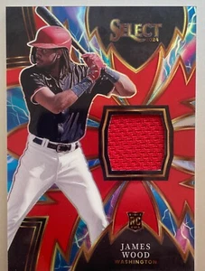 2024 Panini Select Baseball James Wood SPARKS RELIC PATCH RC /99! Nationals - Picture 1 of 2