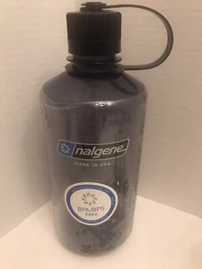 Nalgene Tritan 32 oz / 1 quarto bottiglia d'acqua a bocca stretta senza BPA/BPS NUOVO - Foto 1 di 3