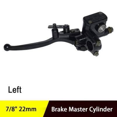 22mm Left Motorcycle Hydraulic Brake Pump Master Cylinder Brake Light Switch - Image 1 of 4