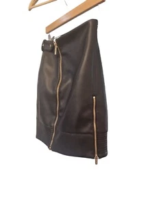 HOUSE OF CB Faux Leather Skirt UK Small Brand New With Tags BNWT - Picture 1 of 4