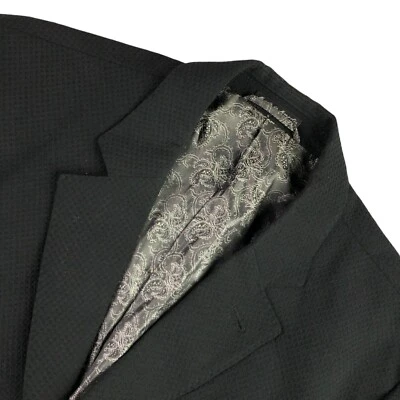 Ibiza Men's Peasy Wool Blend 2-Button Blazer Black • 40 R - Изображение 1 из 4