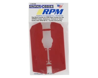 RPM 81539 Red Mud Guards ONLY for RPM BRAND Kraton/Outcast 6S Rear A-arms HH - Image 1 of 2