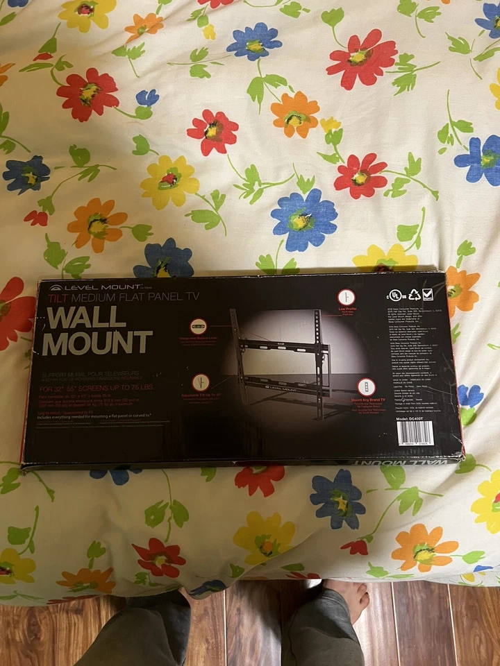 Level Mount DC400T 32" 至 55" 倾斜 中号 平板 电视 壁挂式 - 全新 — 第 1/4 张图片