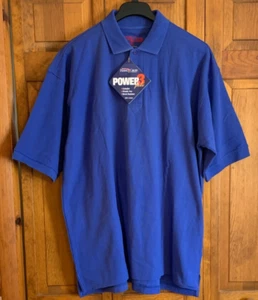 Men's NEW Flying Cross by Fechheimer Power 3 - S/S Blue Cotton Polo - 2XL - Picture 1 of 3