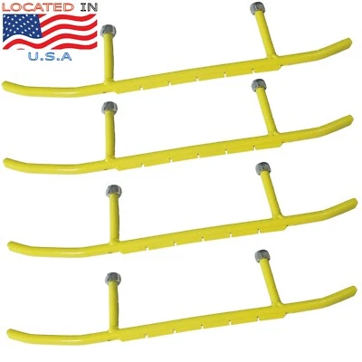 (4) 6" Carbides fits Ski-Doo Precision Skis Legend SE MXZX MX Adrenaline Rev - Image 1 of 2