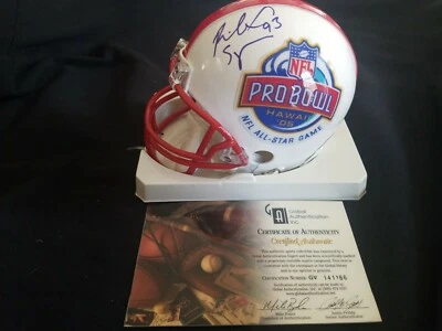 RICHARD SEYMORE LEGEND GENUINE AUTHENTIC  HAND SIGNED AUTOGRAPH MINI HELMET COA Foto 1 de 4