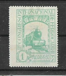EDIFIL 469 XI CONGRESO INT DE FERROCARRILES 1930 MH* - Foto 1 di 2