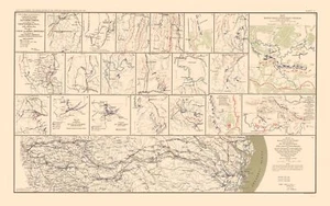 Mapa de la Guerra Civil - Campaña Chattanooga Atlanta Savannah - Bien 1895 - 23 x 36,55 - Imagen 1 de 20