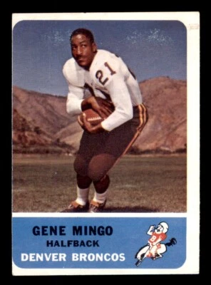 1962 Fleer Football #35 Gene Mingo VG - Image 1 of 2