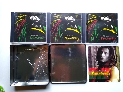 Forever Bob Marley 3 Disc Set Metal Case 14 page Booklet Life & Times Reggae - Image 1 of 4