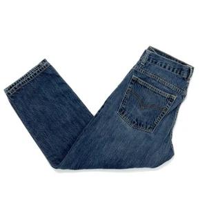 Levi's Boys Straight Leg Jeans Blue Pockets Medium Wash Denim 10 Husky 30 X 26 - Picture 1 of 7