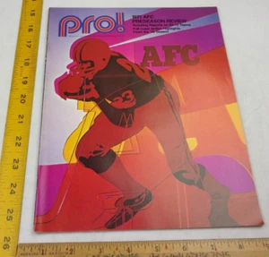 AFC Preseason review Miami Dolphins Griese 1971 Pro NFL magazine Oakland Raiders - Picture 1 of 12