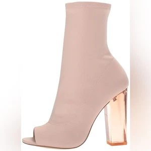 Aldo Jupiter offene Zehenpartie Stiefeletten pink Größe 8 - Bild 1 von 8