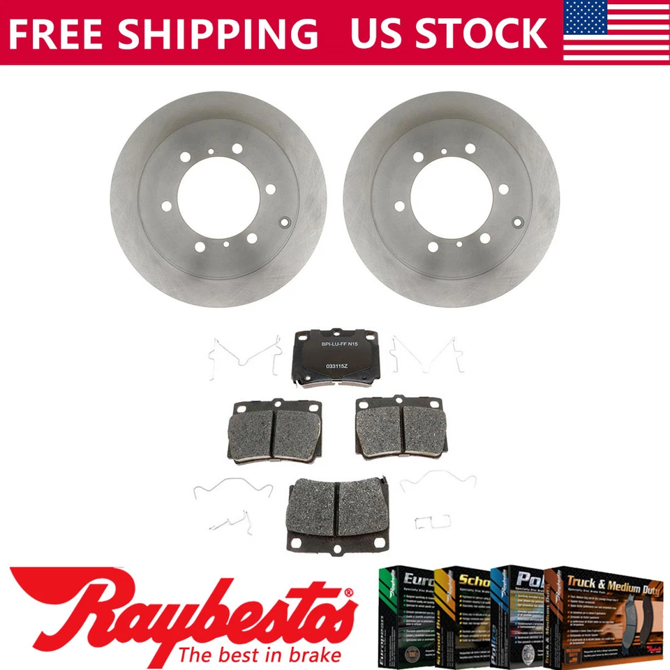 Задние тормозные диски + комплект керамических тормозных колодок для Mitsubishi Montero Sport 1997-2004 годов выпуска - Изображение 1 из 4