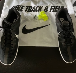 Nike Zoom Rival Distancia Negro Zapatos de Pista PICOS + BOLSA Para hombres 6.5 DC8725 001 - Imagen 1 de 6