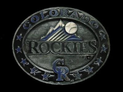 UD01130 VINTAGE 1996 **COLORADO ROCKIES** HEBILLA CONMEMORATIVA DE DEPORTES DE BÉISBOL Foto 1 de 2