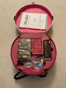 Barbie Bunko Game Set 2 Decks Cards Dice Score Sheets Case Complete Pink Black - Picture 1 of 9