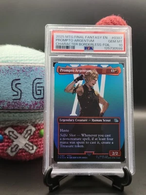 Prompto Argentum (Borderless Foil) - #387 - Final Fantasy - PSA 10 - Image 1 of 3