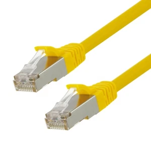 Ethernet Patch Cable CAT6, F/UTP, 26AWG, 0.5 Ft , 5 pack, Yellow - Picture 1 of 4