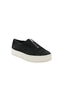 Vince Mens Leather Zippered Round Toe Platform Sneakers Black Size 10 - Picture 1 of 6