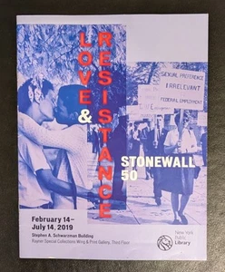 Stonewall 50 Love & Resistance New York Public Library Exhibit, LGBTQ Gay Rights - Picture 1 of 3