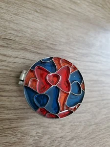 Disney Pin Hong Kong 2012 Limited Edition 300 Hinged Stain Glass Minnie Mouse  - Picture 1 of 3