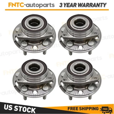 Front Rear Wheel Hub Bearings 4pcs For 2014-16 Chevrolet Impala Buick Regal - Изображение 1 из 4