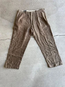 Vintage 90er Polo Ralph Lauren Leinen 38" Hose - Bild 1 von 7