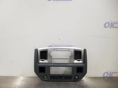 07 道奇 RAM 3500 DASH 收音机温度通风口装饰边框银色灰色 — 第 1/4 张图片