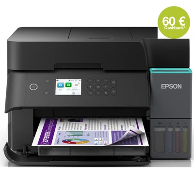 Epson EcoTank ET-3950 Multifunktionsdrucker,3-in-1,Duplex,Wlan,schwarz - Bild 1 von 4