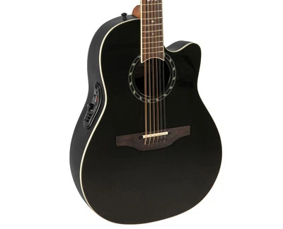 Ovation Pro Series Standard Balladeer 2751AX-5 12-String A/E Guitar - Black - Image 1 of 4