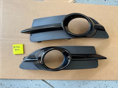 2007-2010 VW EOS OEM front Left & Right Fog Light Bezels BLACK  #332 - Image 1 of 4